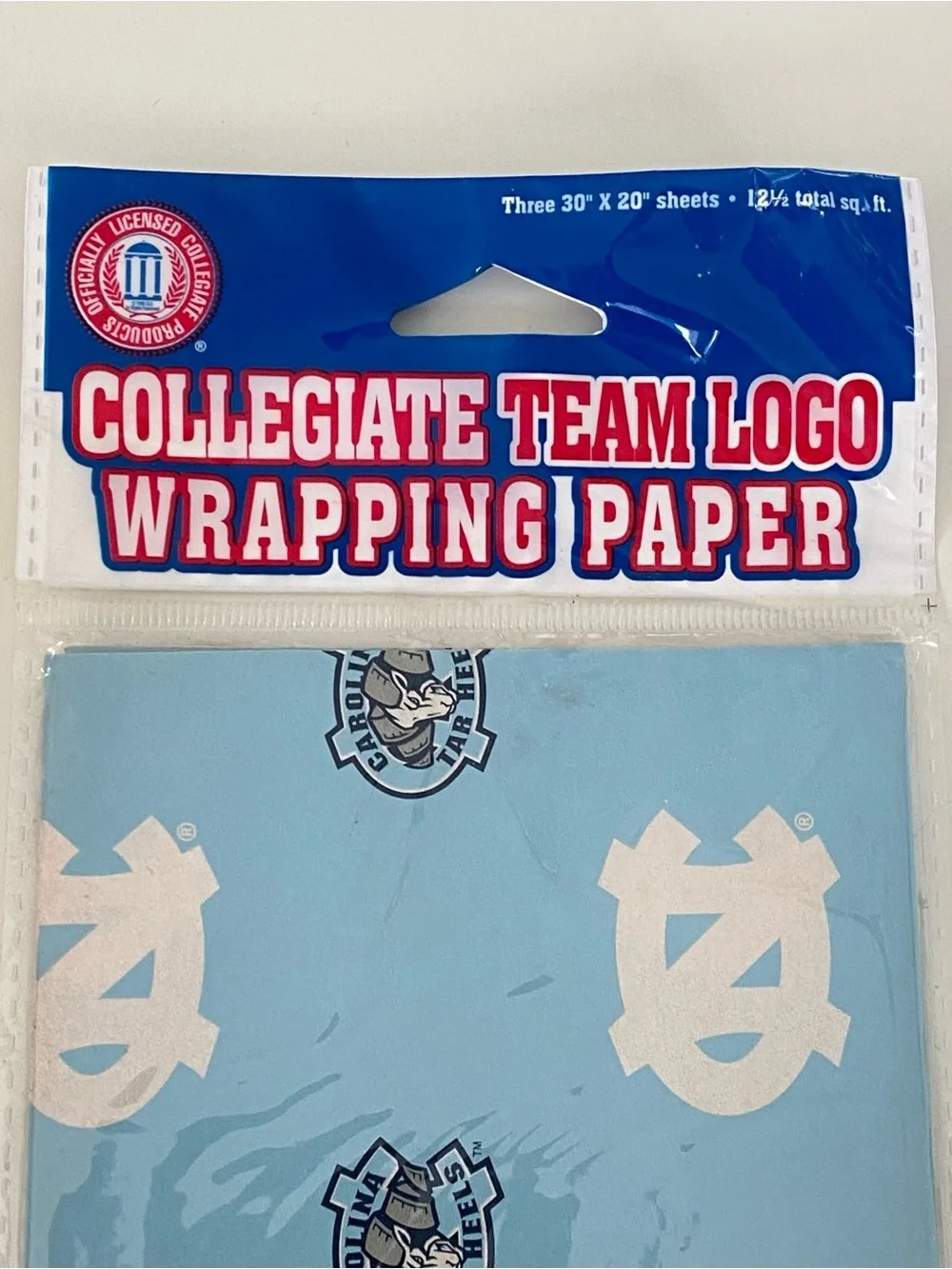 University of North Carolina UNC Tar Heels Collegiate Wrapping Paper 30